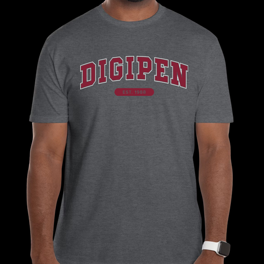 DigiPen College Shirt in Heather Gray