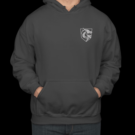 DigiPen Dragons Hoodie in Battle Shield Gray