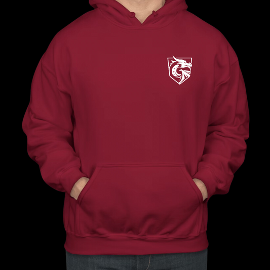 DigiPen Dragons Hoodie in DigiPen Red