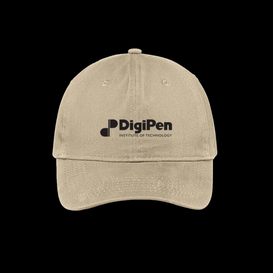 DigiPen "Dad Hat" in Rugged Canvas Tan